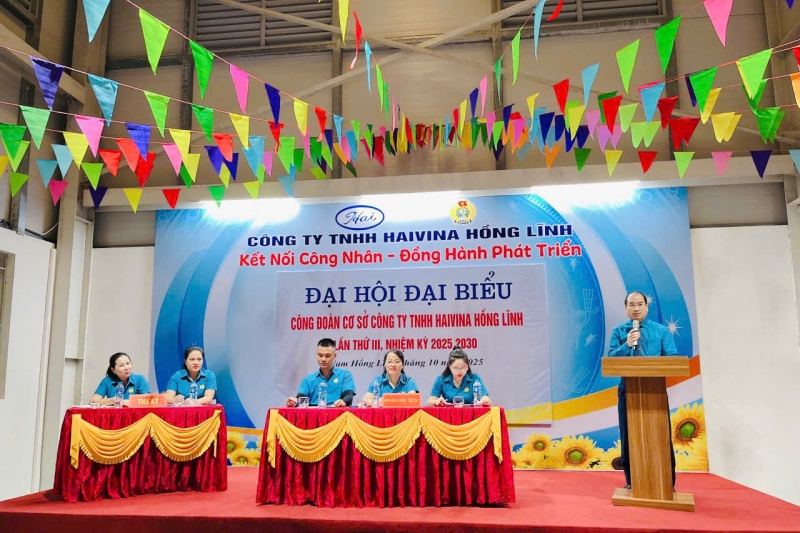 Công đoàn cơ sở Công ty TNHH Haivina Hồng Lĩnh:  Lấy đoàn viên làm trung tâm để tổ chức mọi hoạt động